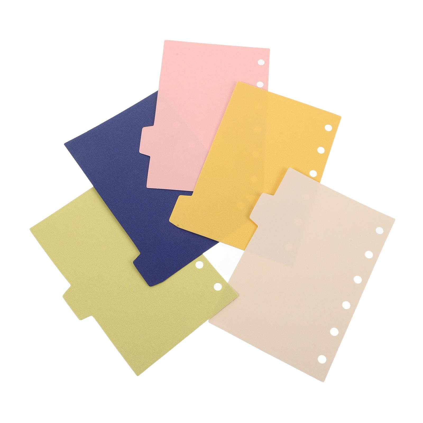 Index Tab Divider - 5 Feuilles de Séparateurs d'Index pour